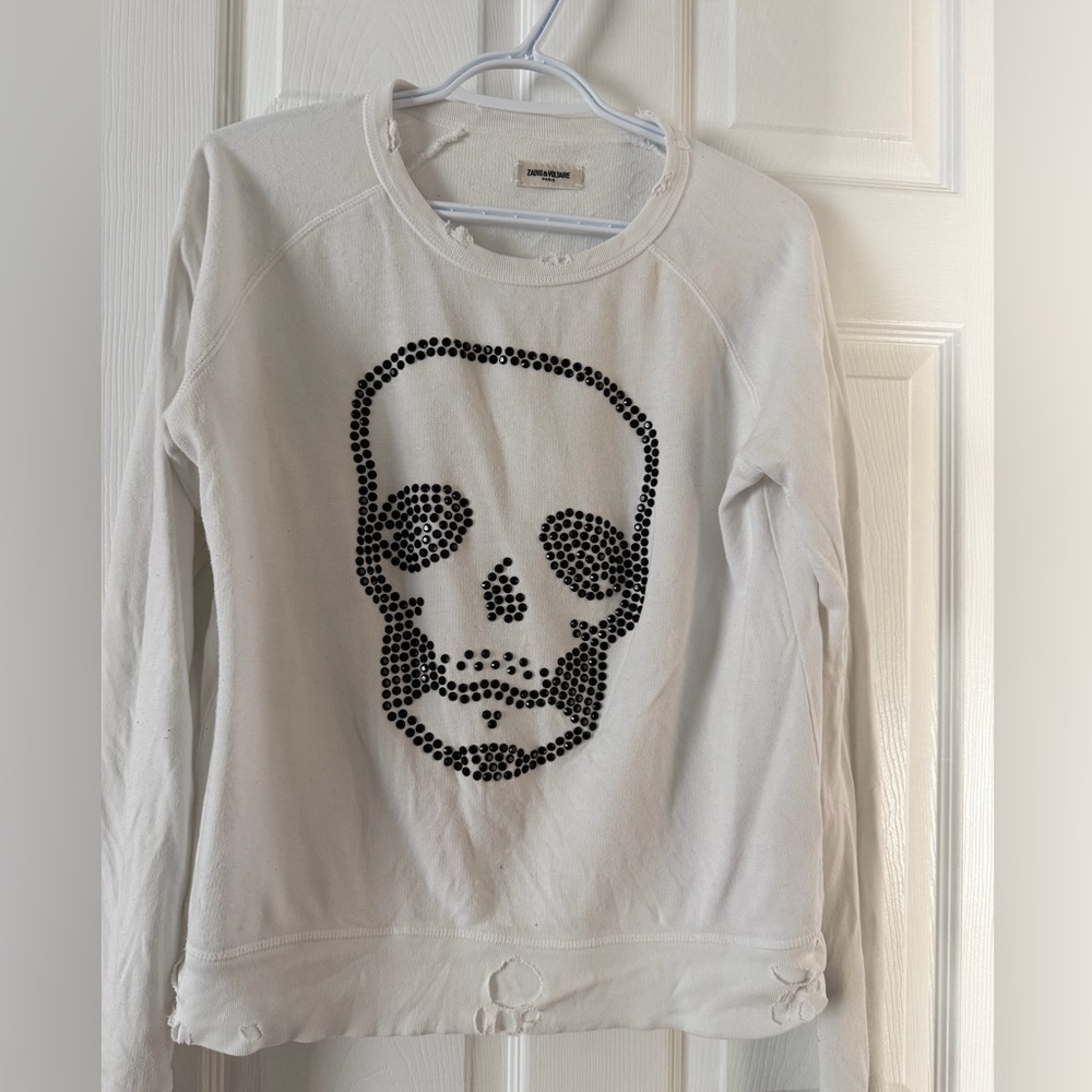 Zadig & Voltaire White Sweatshirt